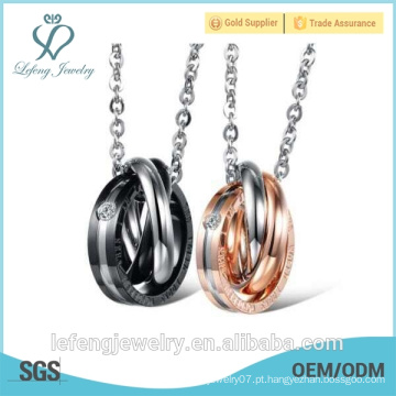 Professional jóias preço de fábrica colar colares de círculo colar com pingente de círculo